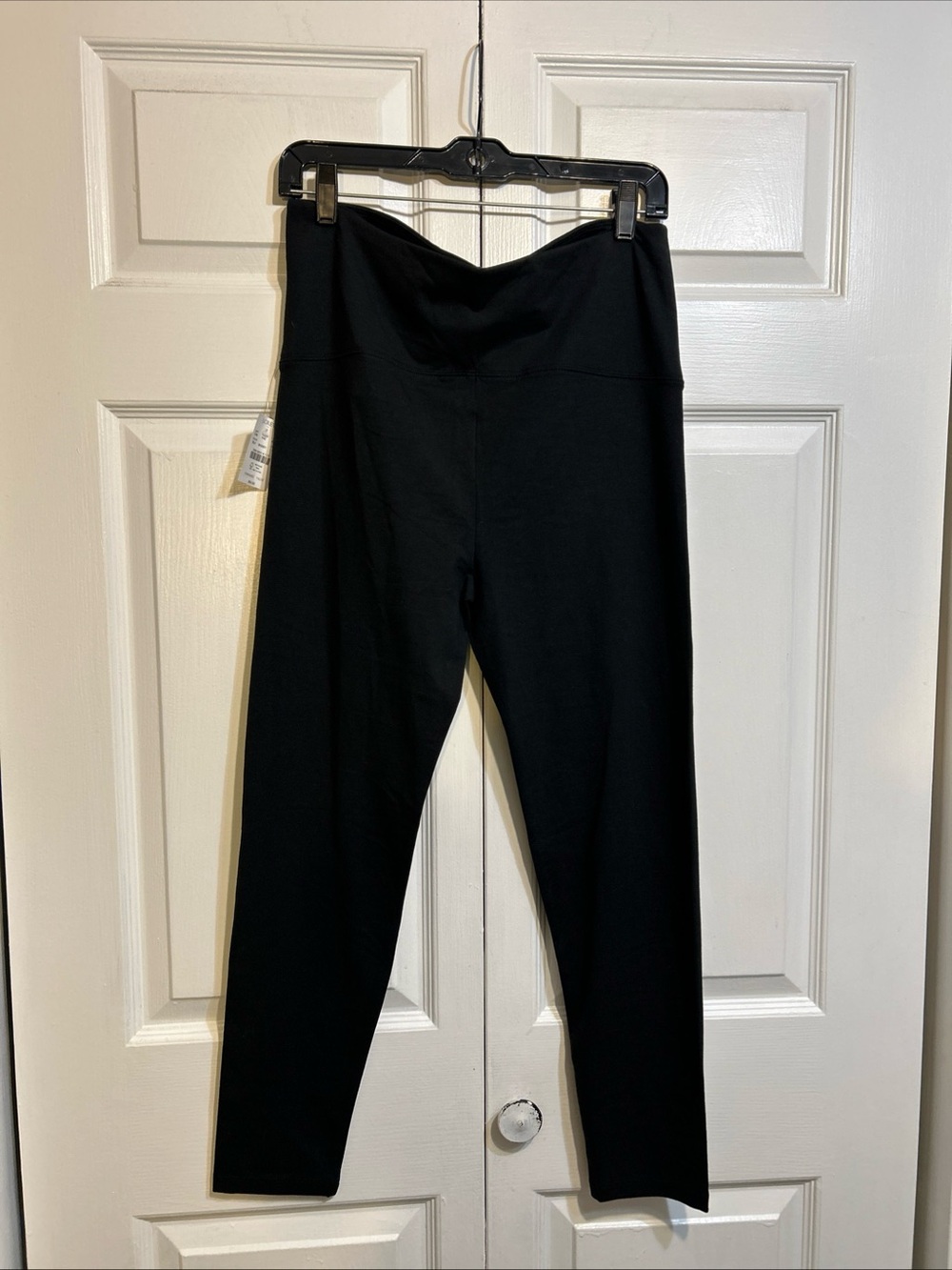 NWT J.Crew Factory Maternity Leggings Black Size M Medium Minimalist Comfort